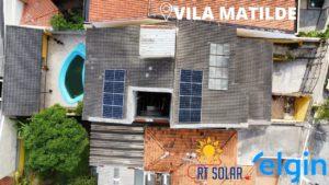 Nossos Clientes! Módulos solares Elgin instalados em residência na zona leste de São Paulo