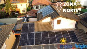 Nossos Clientes! Módulos solares Elgin instalados em residência na zona norte de São Paulo